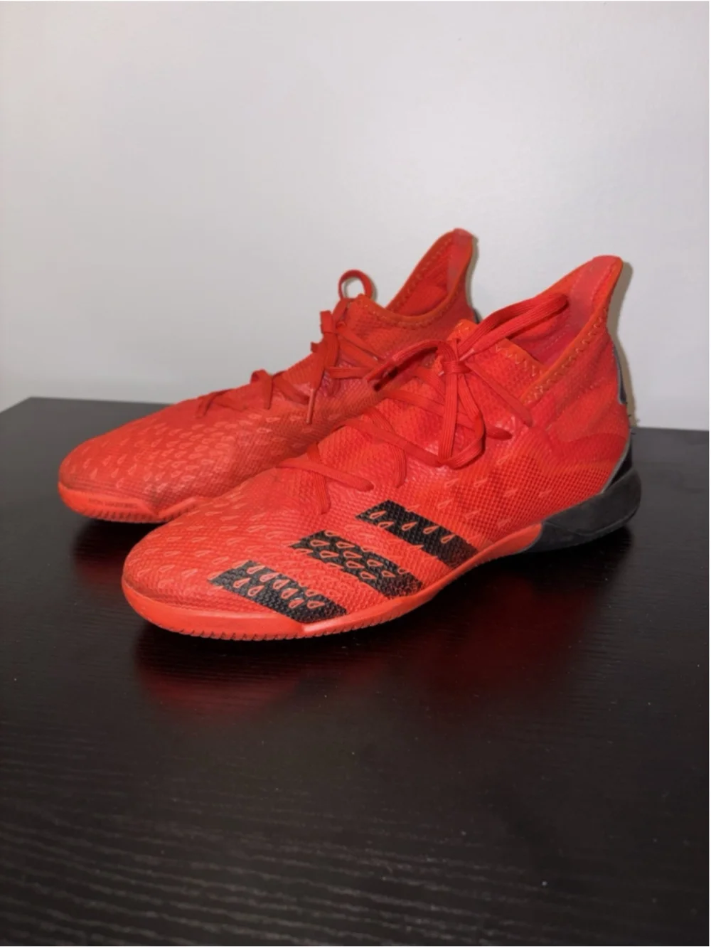 Adidas Predator Freak.3 Indoor Soccer Shoes Red Black Mens Size 10 FY6316